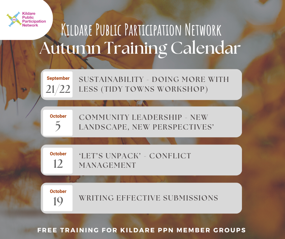 Autumn Training Schedule 