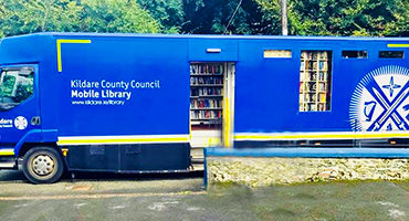 Photo of Mobile Library van with door open